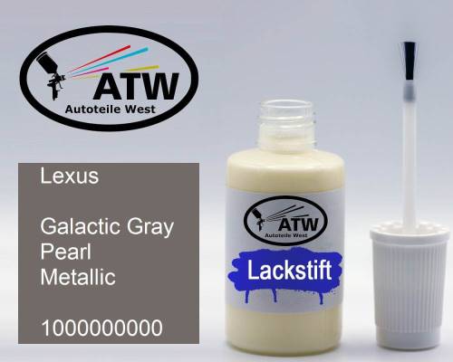 Lexus, Galactic Gray Pearl Metallic, 1000000000: 20ml Lackstift, von ATW Autoteile West.